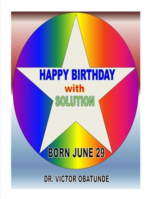 cover image of BORN JUNE 29